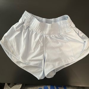 Lululemon Light Blue Hotty-Hot Lined Short 2.5”